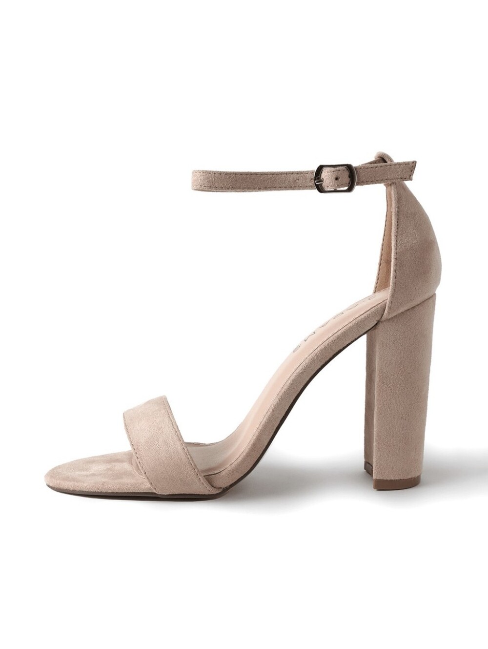 NIB J. Adams Shirley Heels In Light Taupe Vegan Suede Size 7